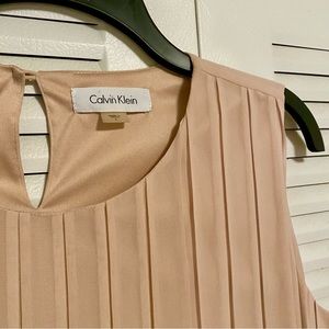 Light Pink Pleated Calvin Klein Blouse